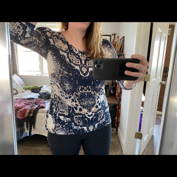 INC International Concepts(S) Bare Shoulder Blouse - Picture 3 of 11